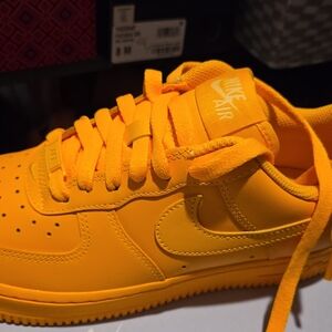 Nike Orange Sneakers Air Force 1
